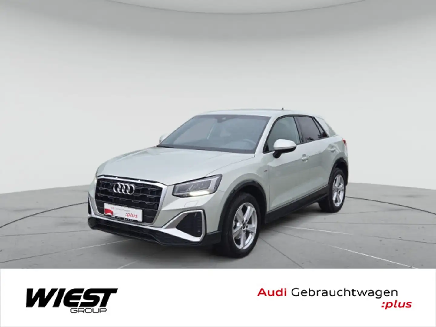 Audi Q2 S line 35 TFSI S tronic, AHK/LEDER/17"/LED/NA Silber - 1
