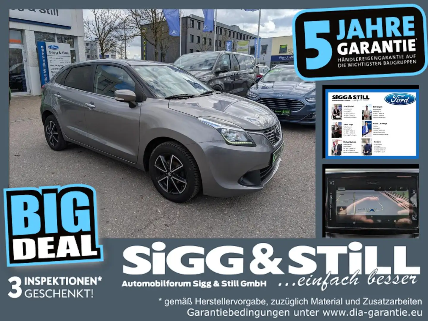 Suzuki Baleno 1.0 Boosterjet Comfort NAV*ACC*SHZ*CAM*LM16 Grau - 1