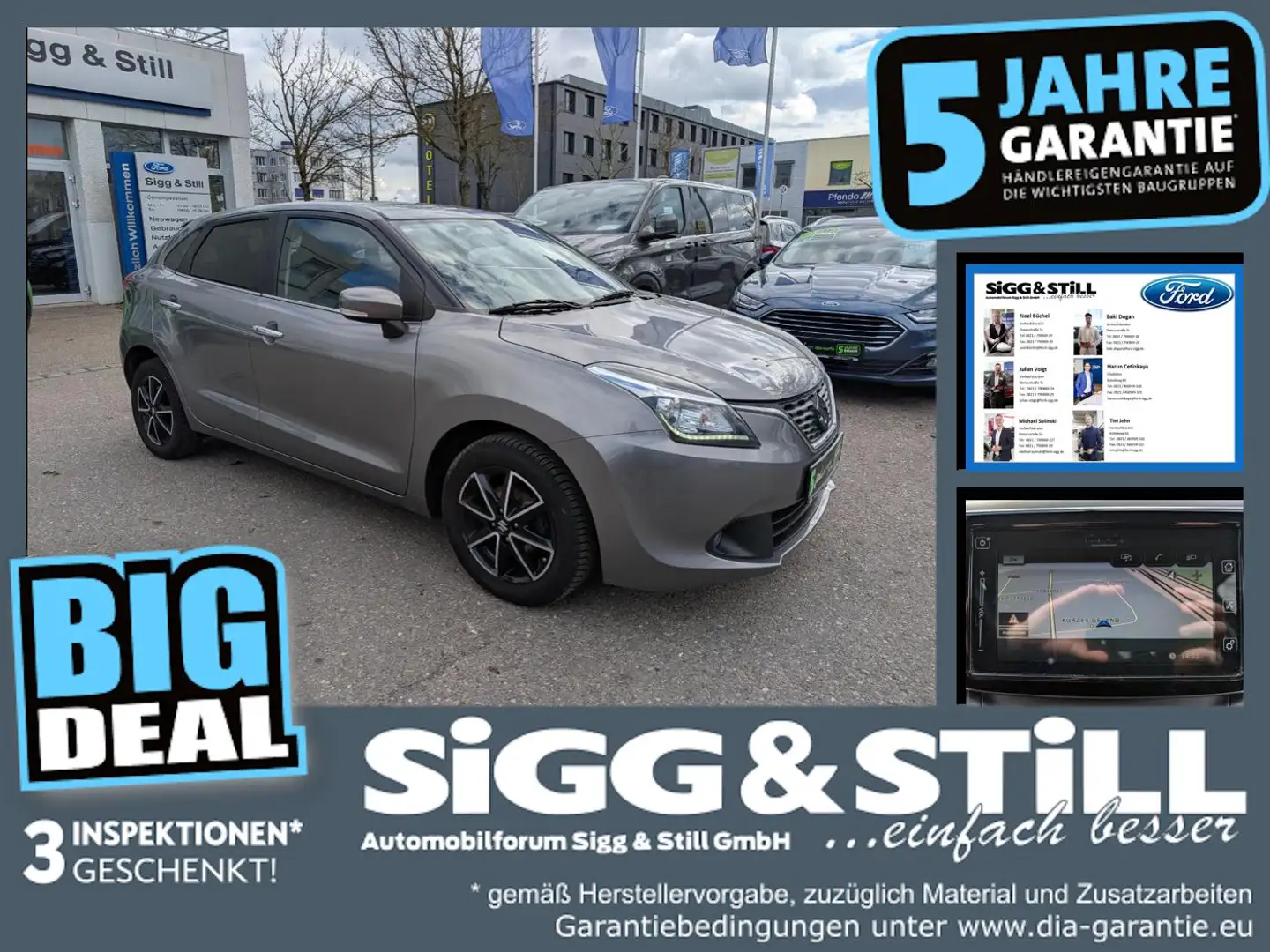 Suzuki Baleno 1.0 Boosterjet Comfort NAV*ACC*SHZ*CAM*LM16 Gris - 1