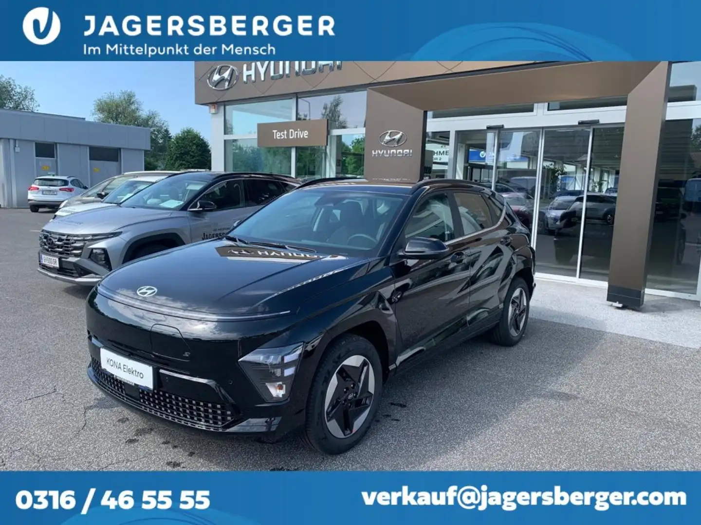 Hyundai KONA EV (SX2) Smart Line 48,6 kWh k6es1-OO5 Schwarz - 1