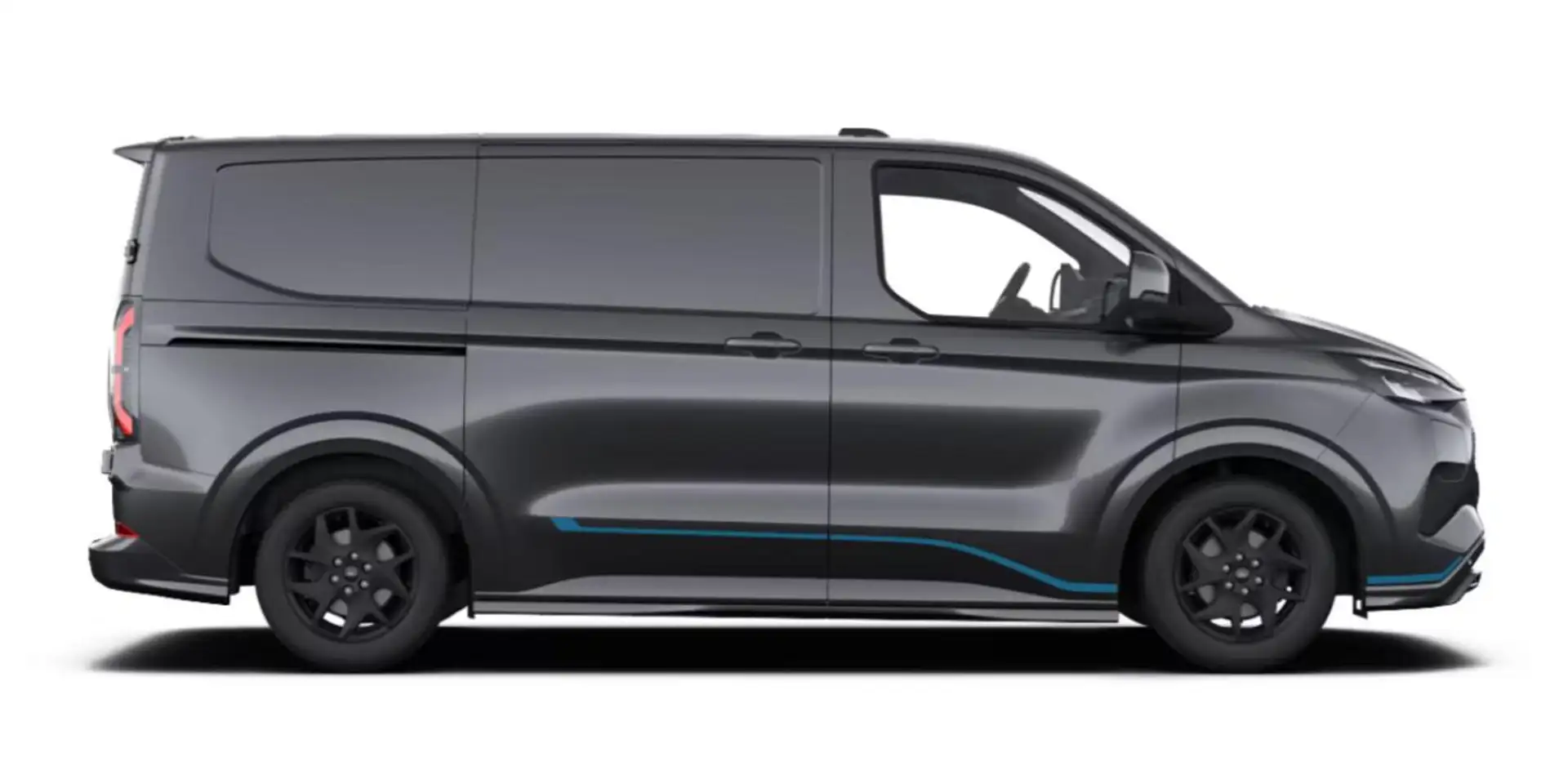 Ford E-Transit Custom Sport 71kWh L2 AHK ProPower ACC 160 kW (... Grau - 2
