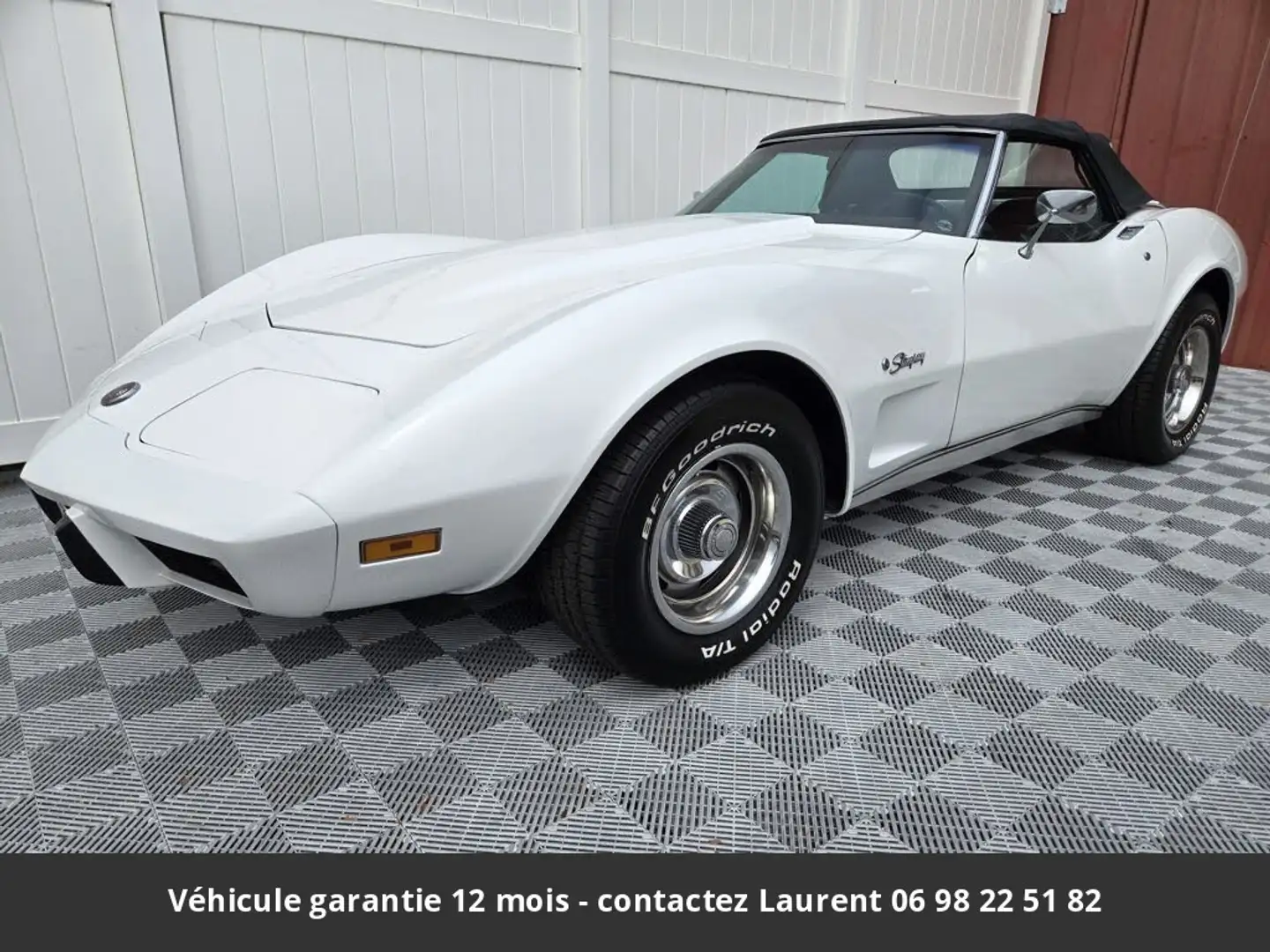 Chevrolet Corvette L48 V8 1975 Tout compris Blanc - 1