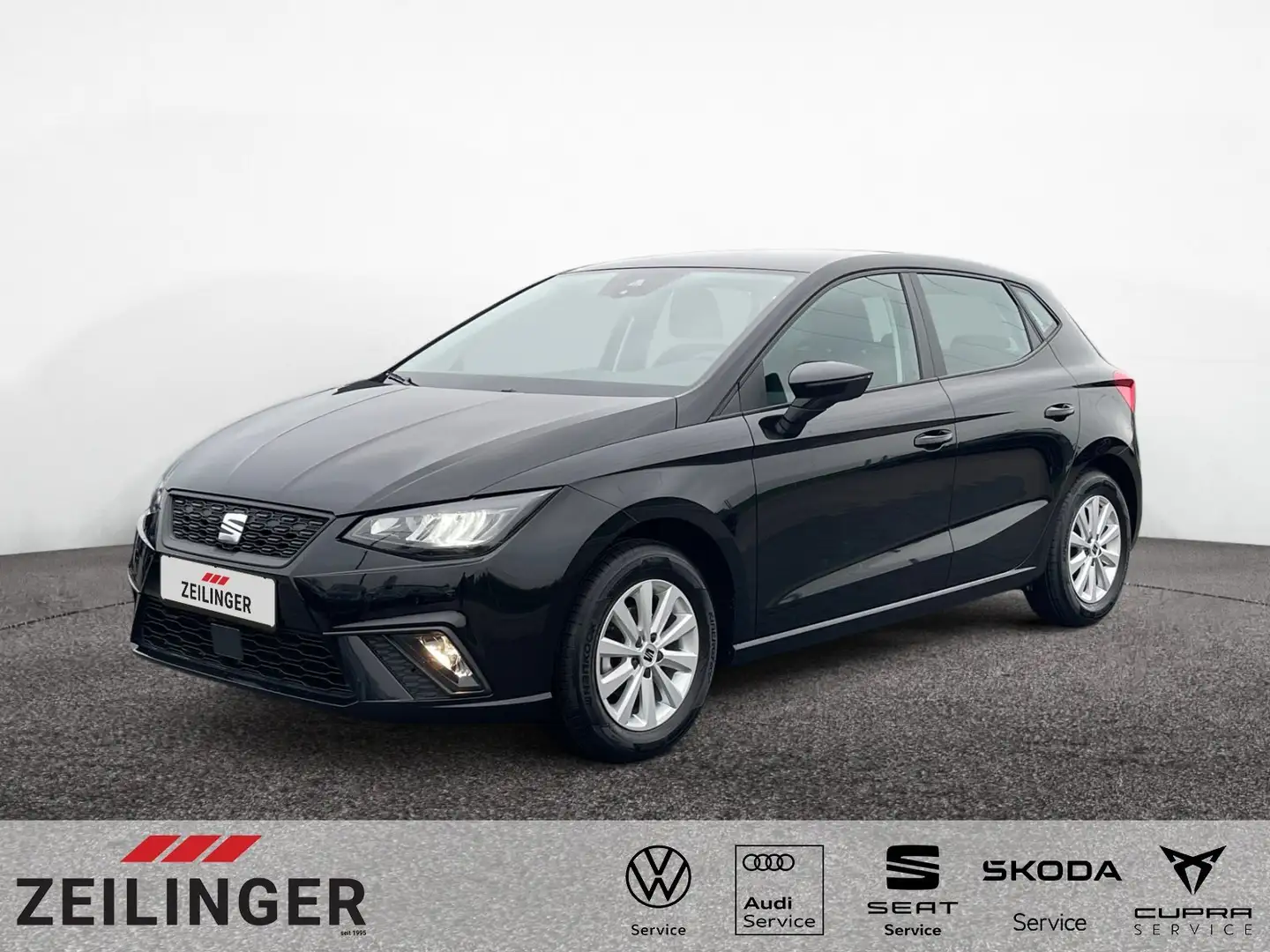 SEAT Ibiza Reference 1.0|5-J-GAR|FULL LINK|SHZ|GRA Schwarz - 1