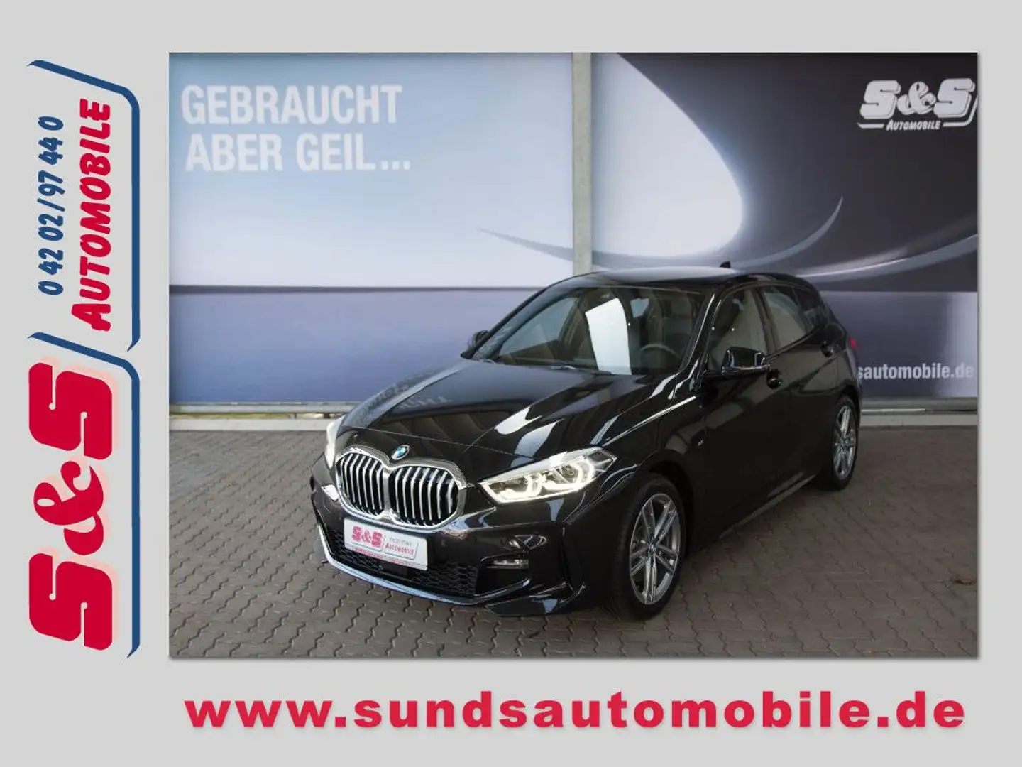 BMW 118 I M-SPORT LED/VIRTUAL/NAVI Schwarz - 1