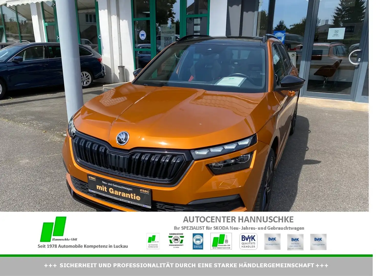 Skoda Kamiq Kamiq 1.0 TSI Monte Carlo NAV/PANO/VLED/RFK/BMFL Orange - 1