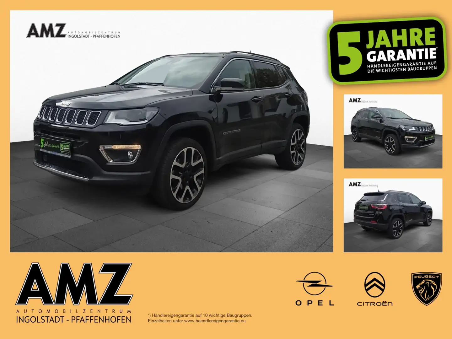 Jeep Compass 1.4 MultiAir Limited 4x4 AHK Park-Assist Nero - 1