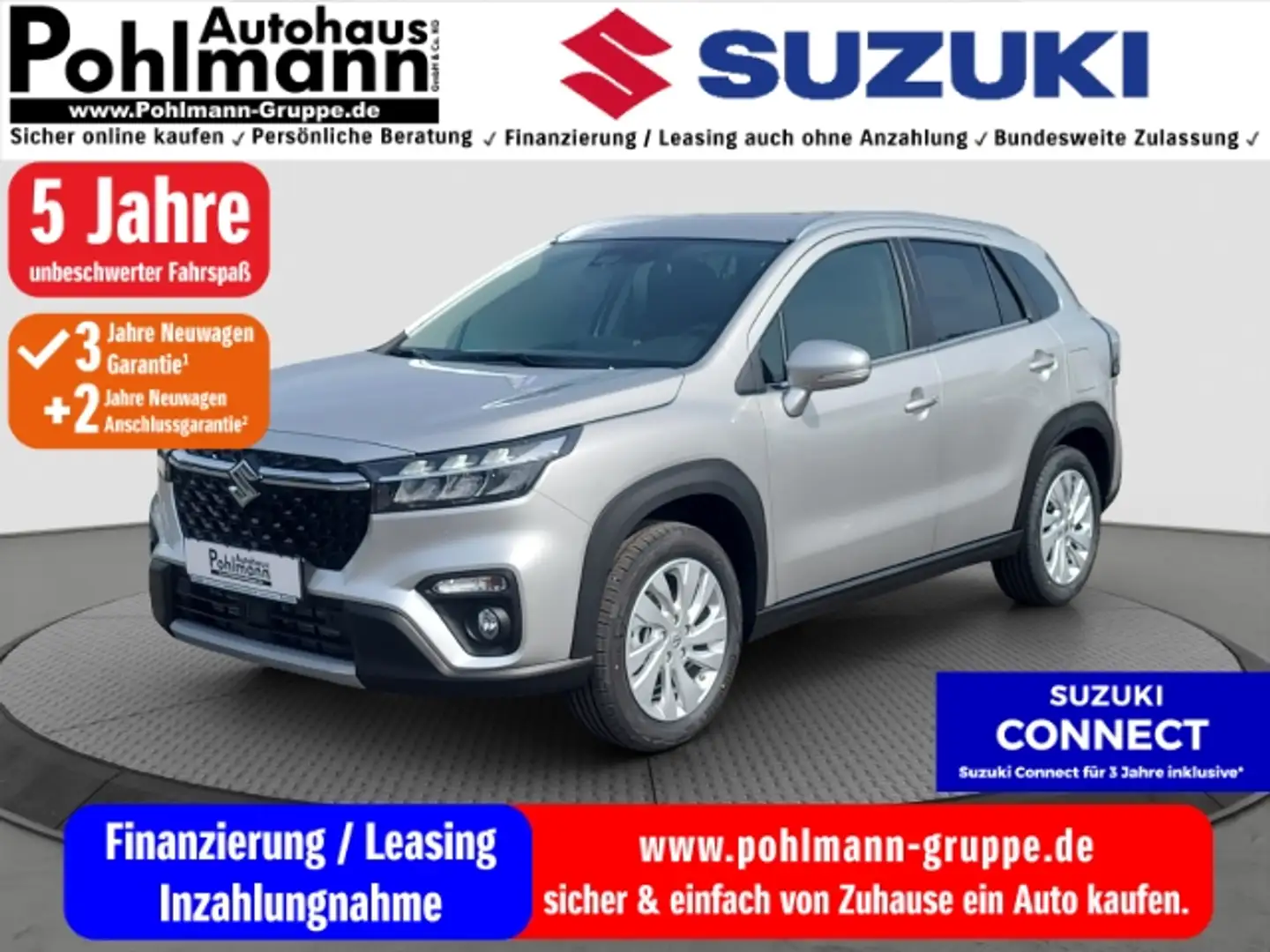 Suzuki SX4 S-Cross 1.4 HYBRID Comfort LED Klimaautomatik DAB SHZ Keyl Silber - 1