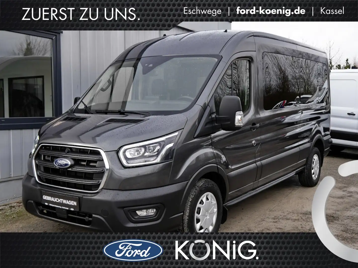 Ford Transit Kombi 350L3 mit 170PS Xenon+Standhzg Klima Xenon Grey - 1