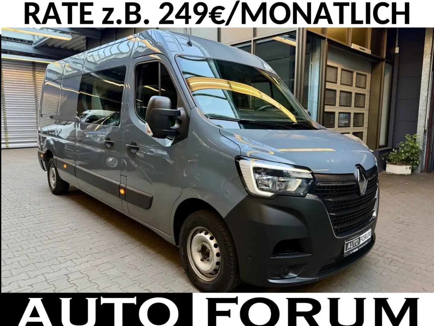 Renault Master 2.3 D L3H2 3,5t DoKa MIXTO 7STZ CAM KLIMA Gris - 1