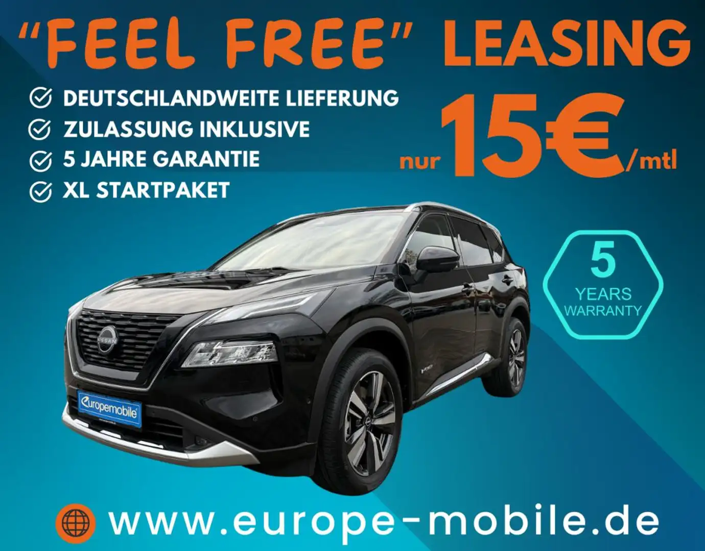 Nissan X-Trail Tekna+ 1.5 e-POWER e-4ORCE 157kW 4x4 (UVP 61.490€/ Schwarz - 1