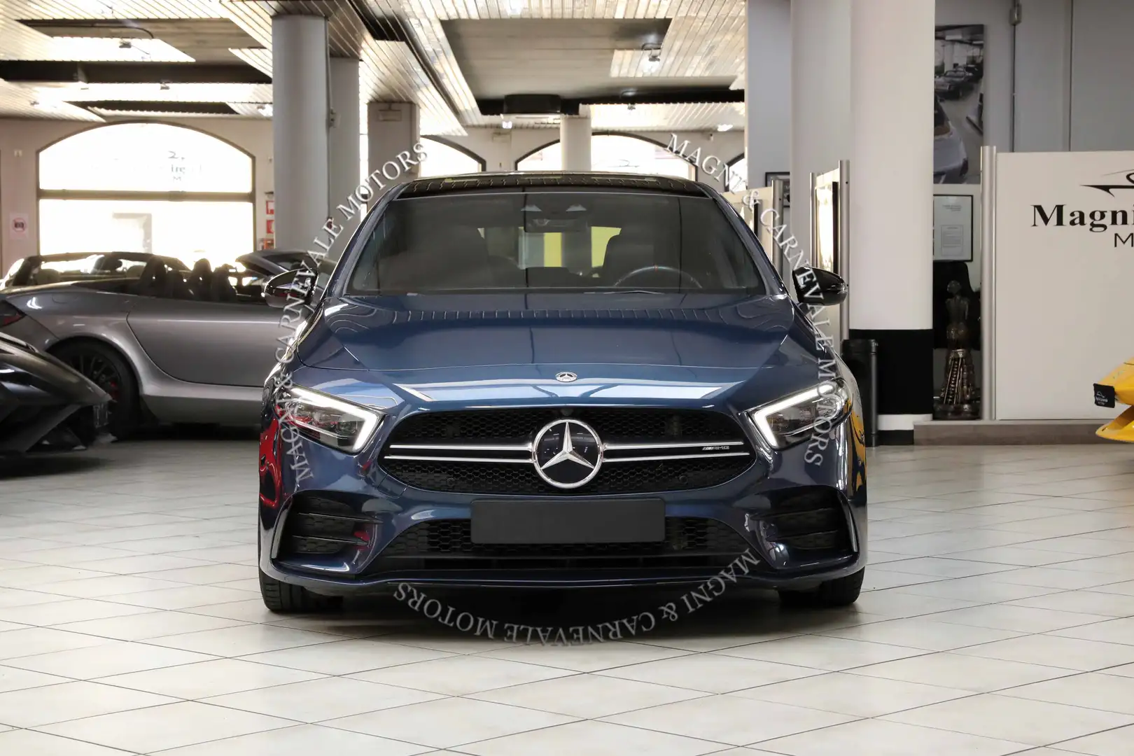 Mercedes-Benz A 35 AMG 4MATIC|AMG TRACK PACE|NIGHT PACK|TETTO|BURMESTER| Blu/Azzurro - 2