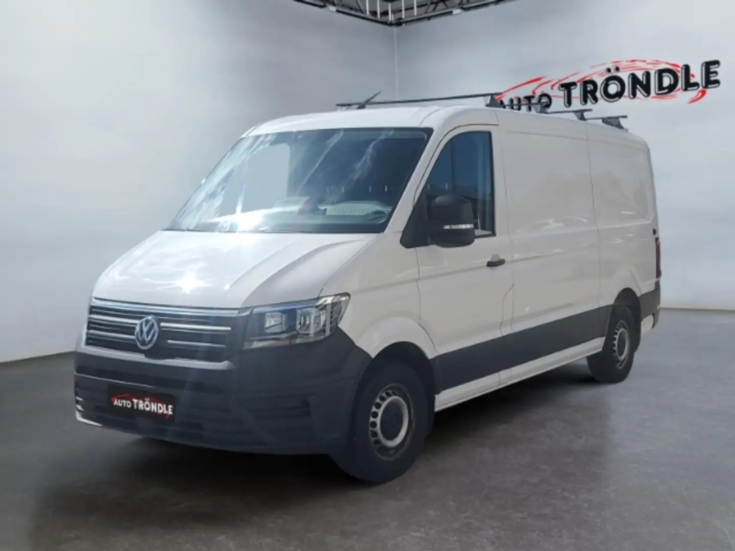 Volkswagen Crafter 35 Kasten 2.0 TDI MR +StandHZG +AHK +Kam Weiß - 1