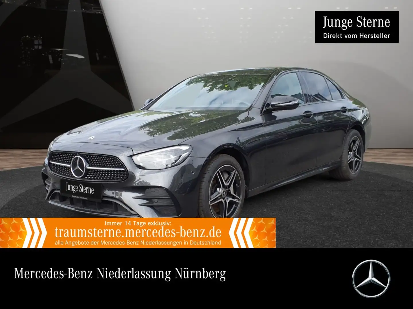 Mercedes-Benz E 300 de AMG+NIGHT+360+AHK+LED+FAHRASS+BURMESTER Grau - 1