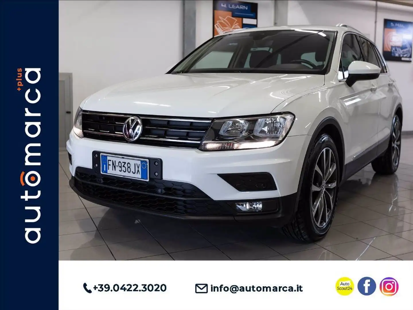 Volkswagen Tiguan 1.6 tdi Business 115cv Bianco - 1