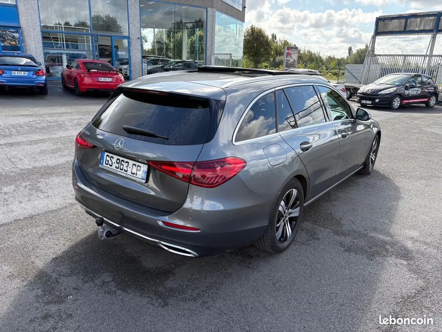 Mercedes-Benz C 220 MERCEDES 220 d-220d Break Avantgarde Line W206 GPS-LED-ATTACHE REMORQUE-TOIT OUV Gris - 2