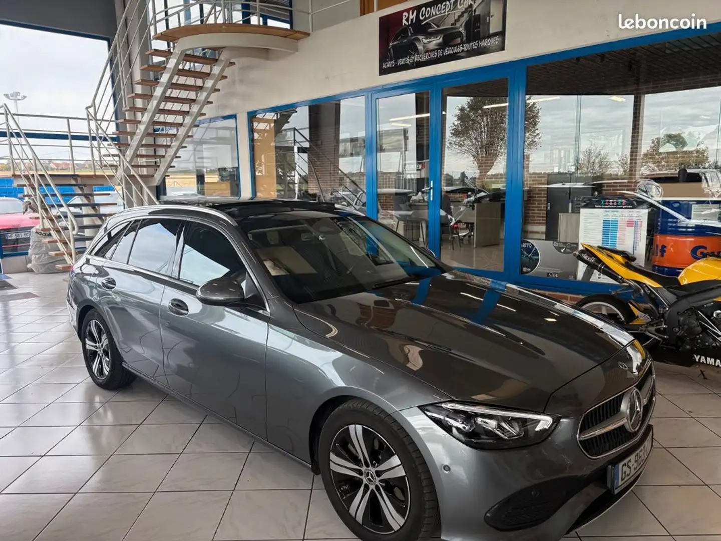 Mercedes-Benz C 220 MERCEDES 220 d-220d Break Avantgarde Line W206 GPS-LED-ATTACHE REMORQUE-TOIT OUV Gris - 1