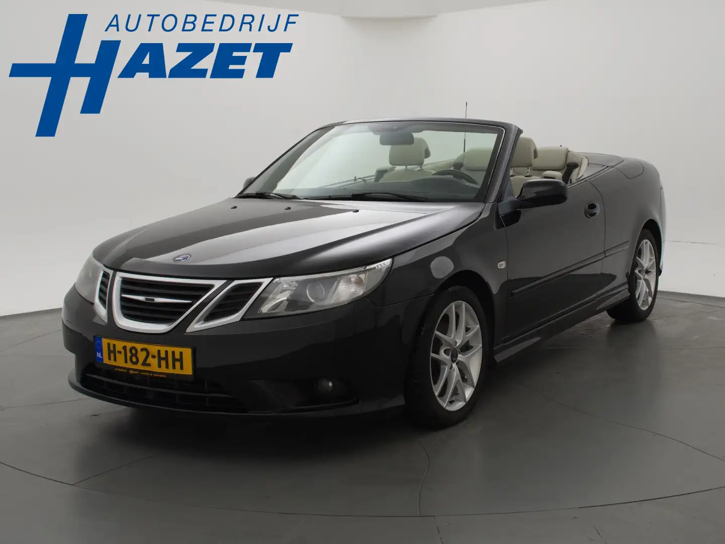 Saab 9-3 Cabrio 1.8t LINEAR 150 PK + LEDER / CRUISE / CLIMA Zwart - 1