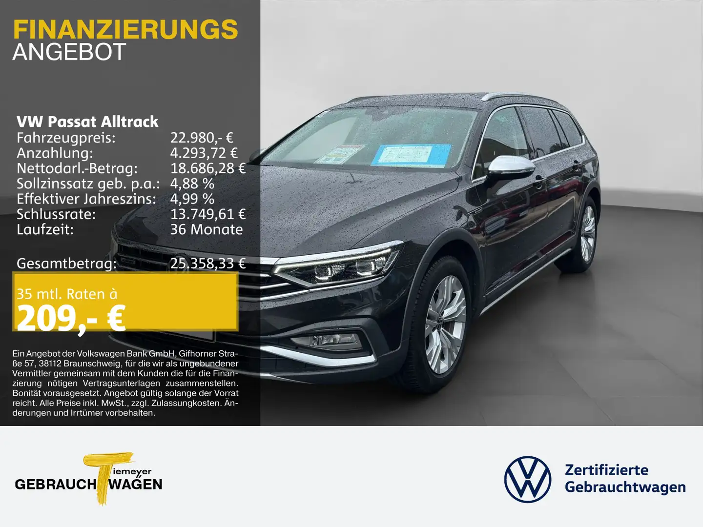 Volkswagen Passat Alltrack 2.0 TDI 4M MATRIX KAMERA NAVI Grau - 1