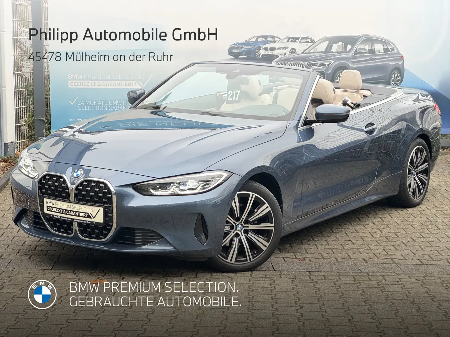 BMW 420 i Cabrio h&k DA RFK Ambiente 18" LenkrHzg Blau - 1