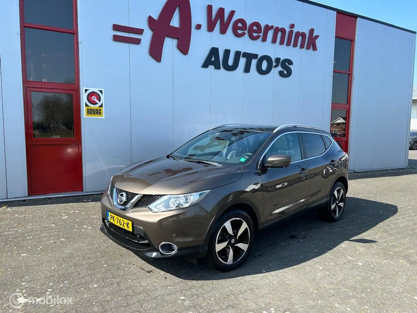 Nissan Qashqai 1.2 Tekna 18 inch Pannodak Camera Leder Brun - 1