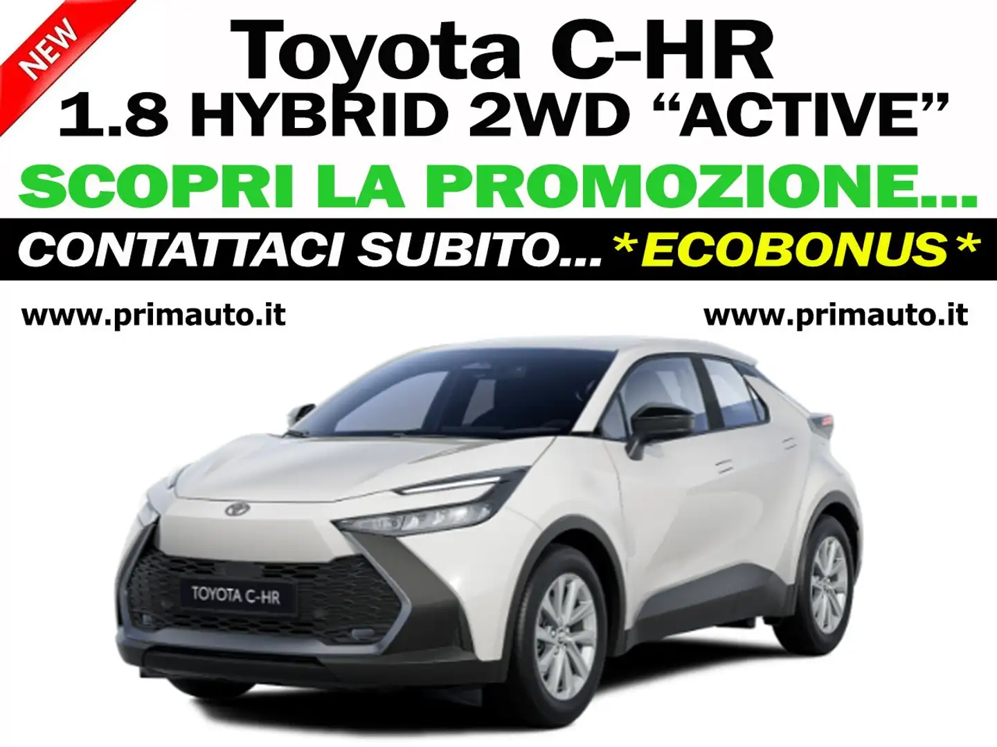 Toyota C-HR 1.8 HEV FWD (140cv) "ACTIVE" - OFFERTA (#0524) Bianco - 1
