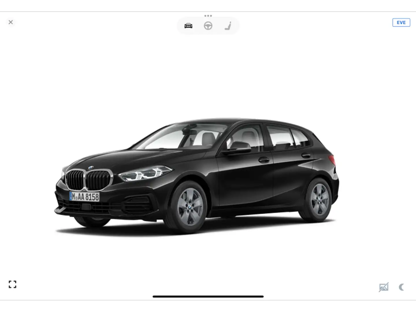 BMW 116 d Advantage Noir - 1