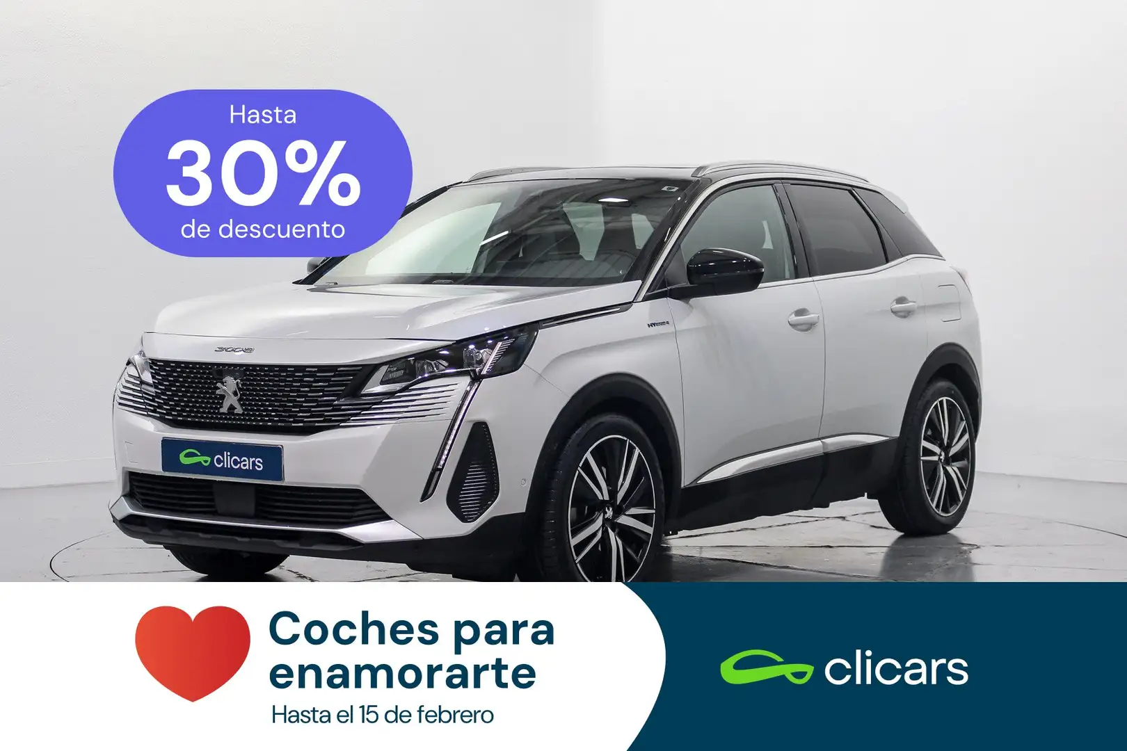 Peugeot 3008 HYB PHEV 300 GT Pack AWD e-EAT8 Blanc - 1