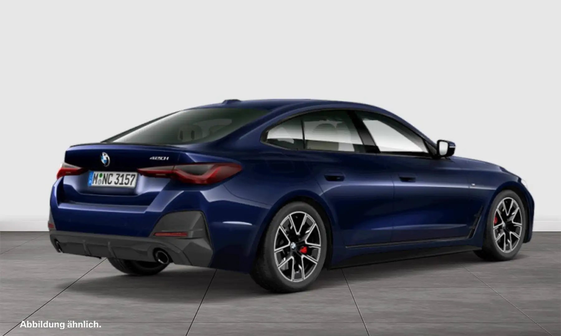 BMW 420 i Gran Coupé M Sport RFK NAVI LED Bleu - 2