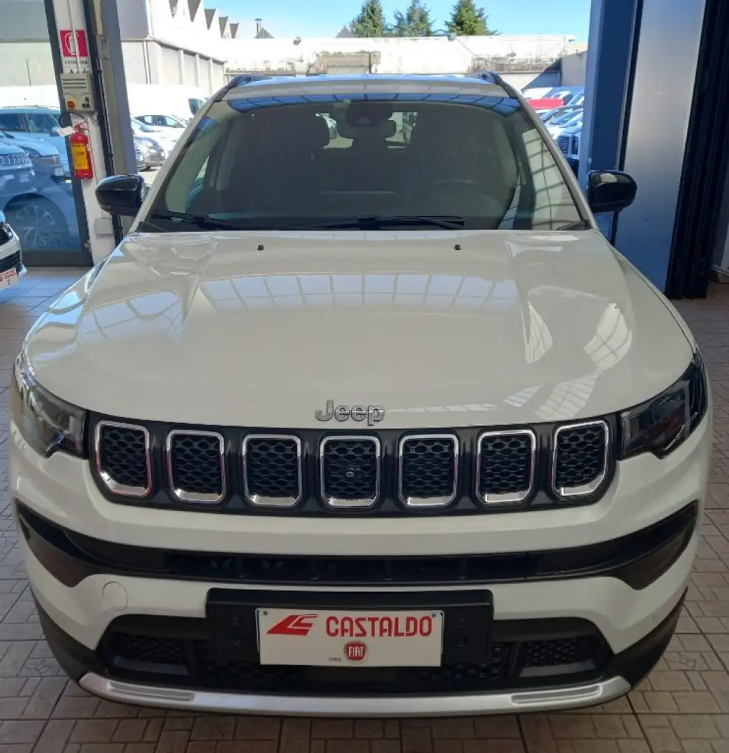 Jeep Compass 1.3 Turbo T4 190 CV PHEV AT6 4xe Limited Blanc - 1