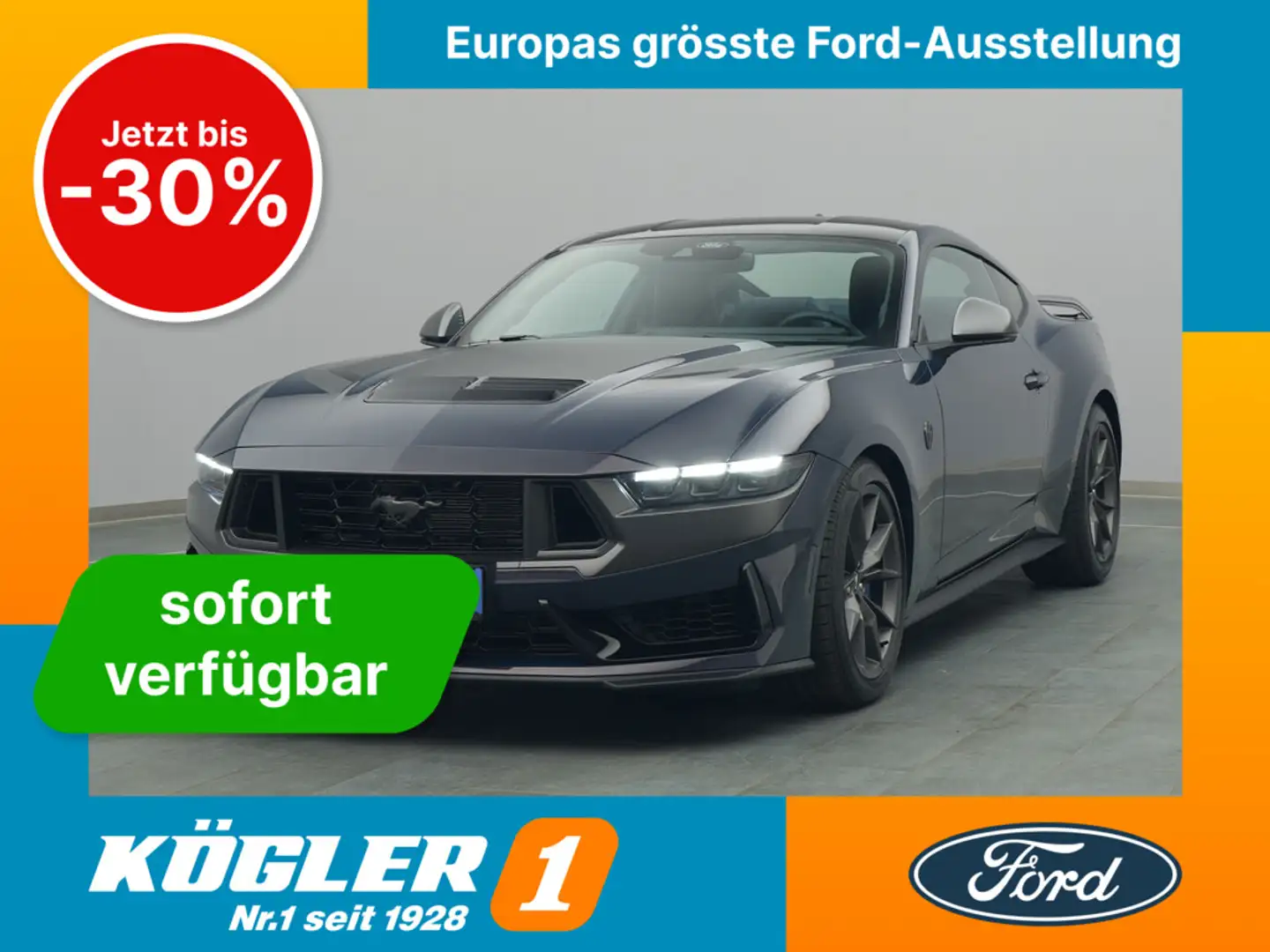 Ford Mustang Dark Horse Coupé V8 454PS Aut. -12%* Blau - 1