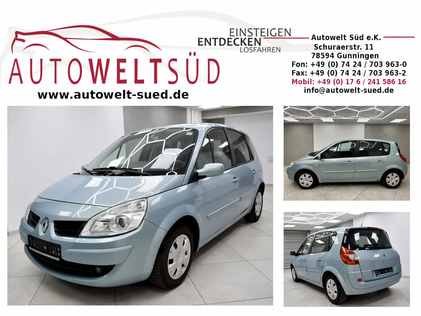 Renault Scenic II 1.6 16V Avantage Blau - 1