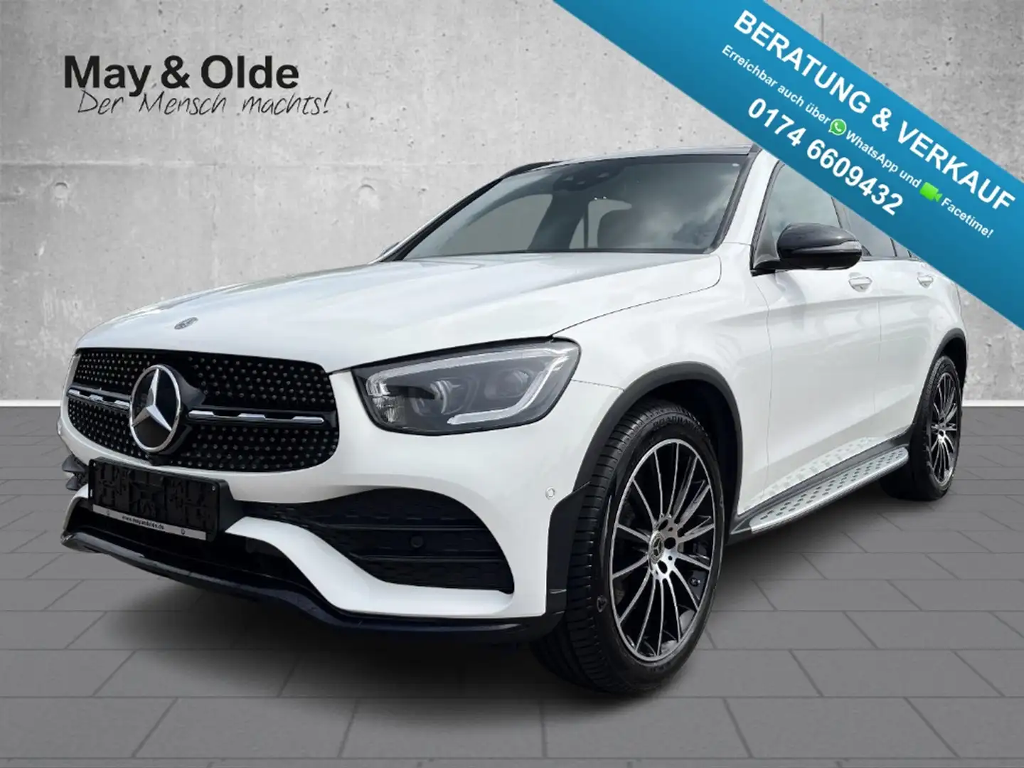 Mercedes-Benz GLC 300 d 4Matic 9G-Tronic AMG LED Navi AHK Pano Weiß - 1