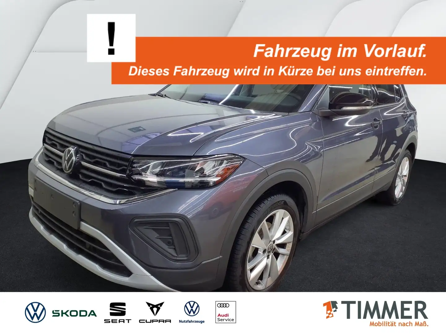 Volkswagen T-Cross 1.0 TSI GOAL +LED +ACC +APP +NAVI +LM +SHZ +KLIMA Grau - 1