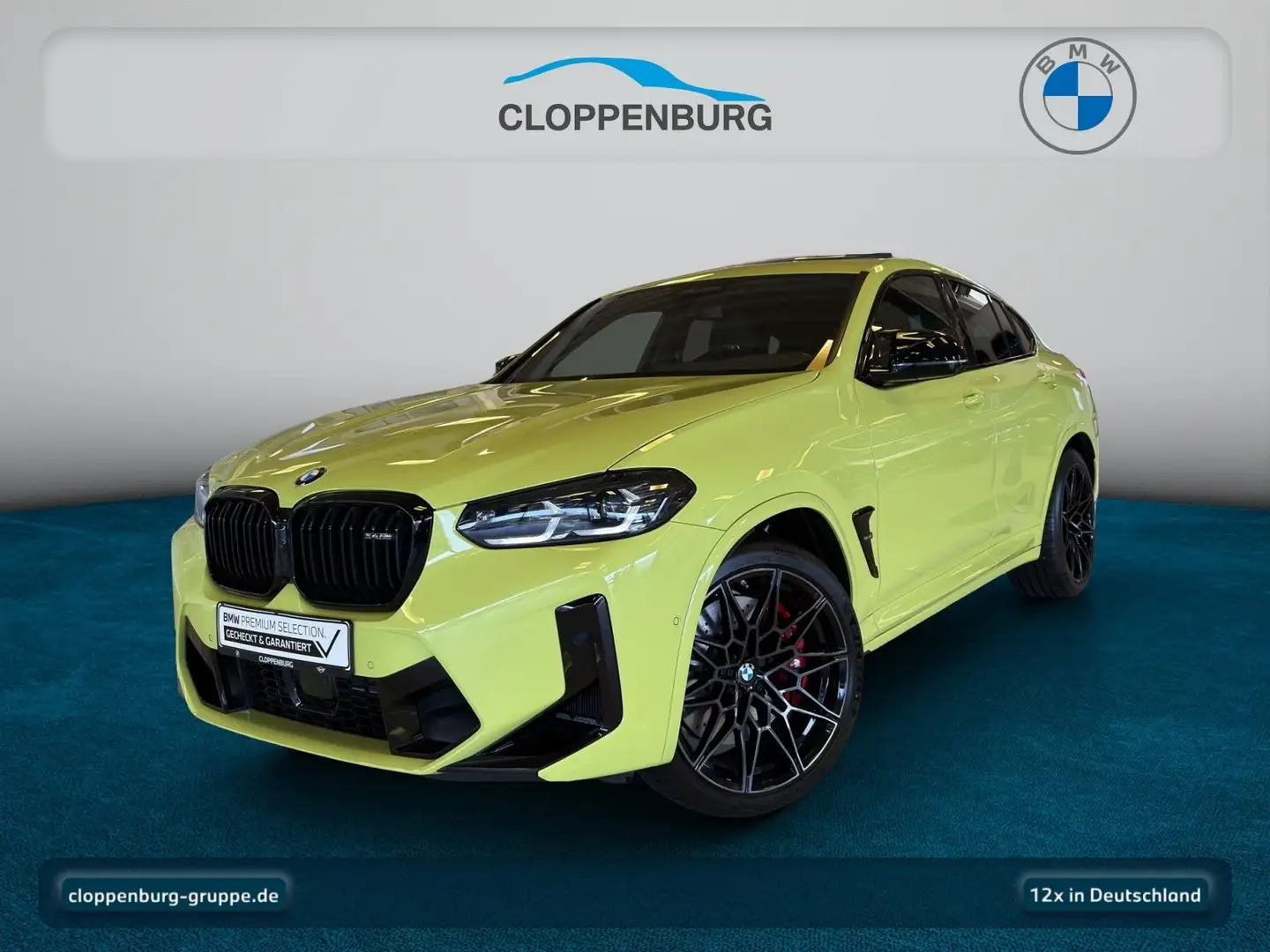 BMW X4 M Head-Up+AHK+Navi+Pano+360°+ACC+SiKlima+SHZ Gelb - 1