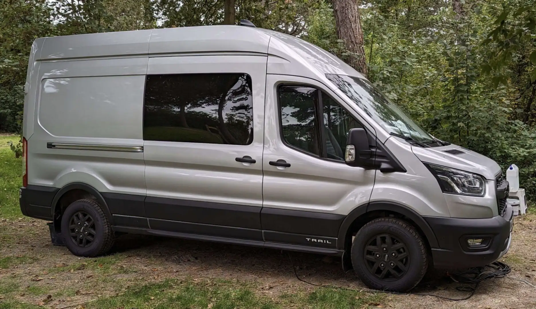 Ford Transit 350 L3 Trail, Camper Ausbau Tüv Neu Garantie 2028 Silber - 1