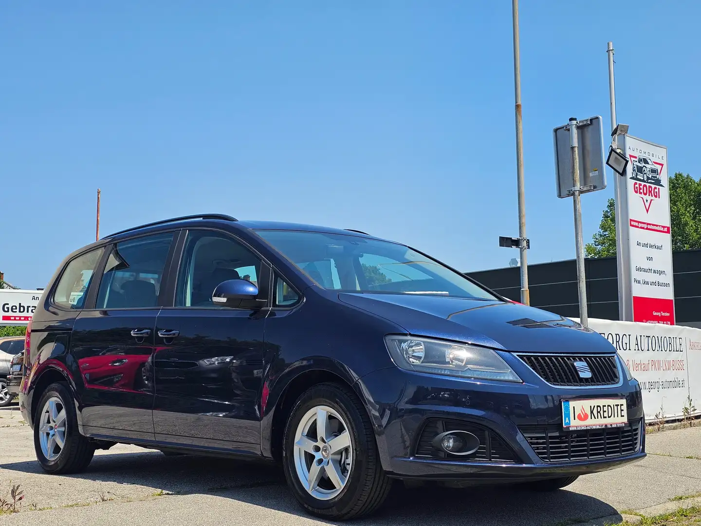 SEAT Alhambra Style 2,0 TDI CR 7-Sitze Pickerl+Service-NEU 1A Blau - 1