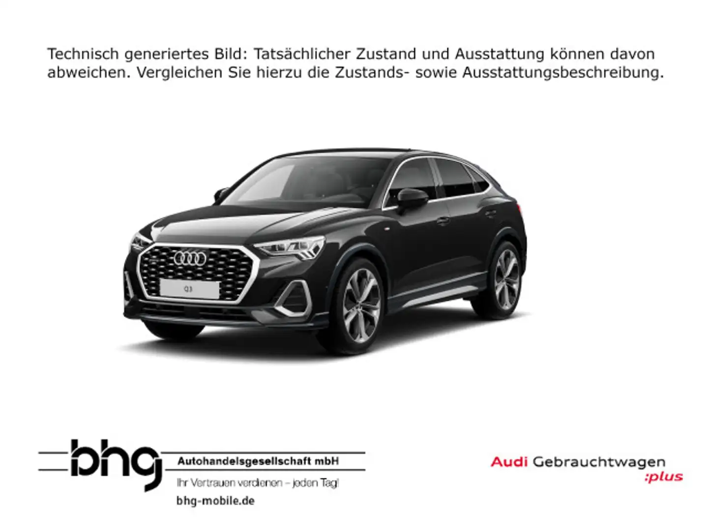 Audi Q3 40 TDI quattro S-Line AHK Standhzg Schwarz - 1