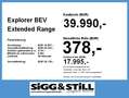 Ford Explorer BEV Extended Range RWD IACC*BLIS*360° Gris - thumbnail 4