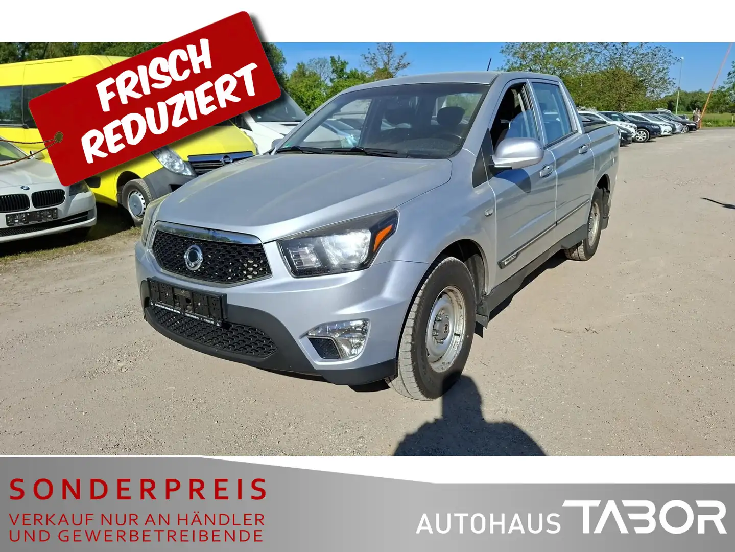SsangYong Actyon Sports 2.0D Aut. 4WD Quartz Klima AHK SHZ Silber - 1