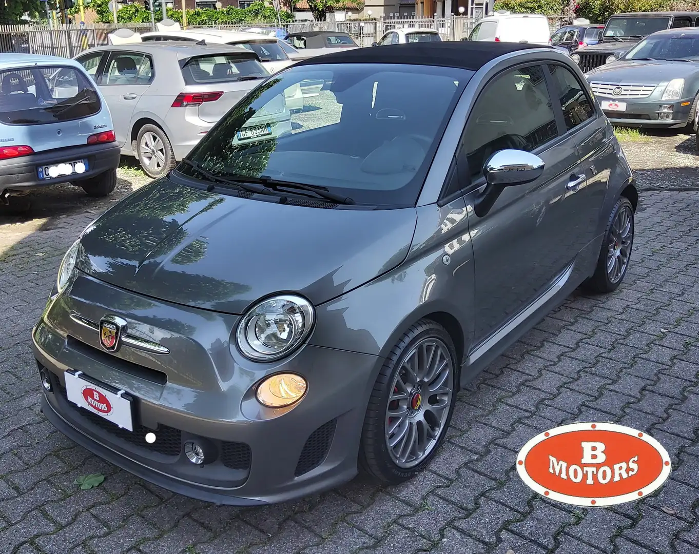 Abarth 500C Cabrio 1.4 t-jet E6 Gris - 1