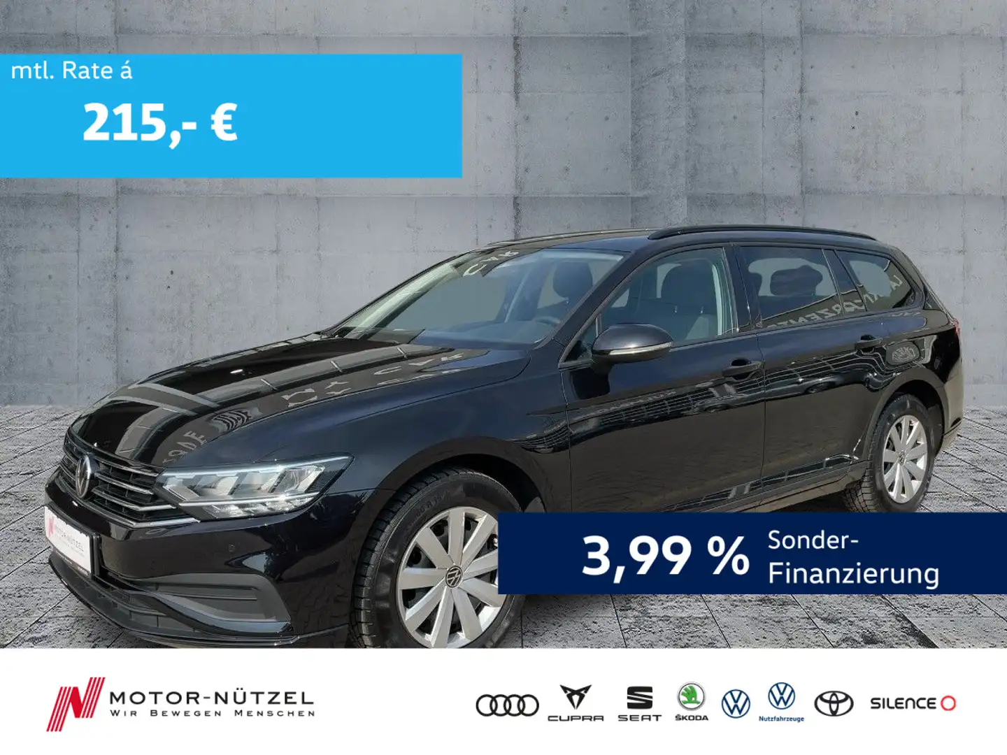 Volkswagen Passat Variant 2.0 TDI DSG LED+NAVI+GRA+SHZ+RFK Schwarz - 1