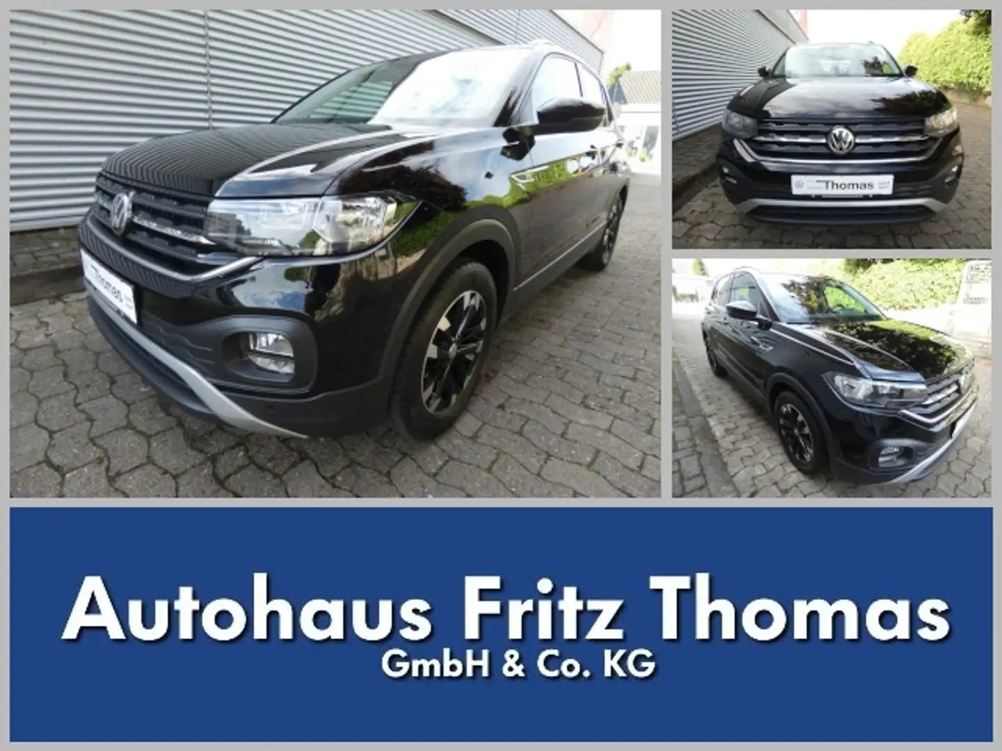 Volkswagen T-Cross 1.0 TSI Life Klima LM SHZ PDC eFe eSp Klima Schwarz - 1