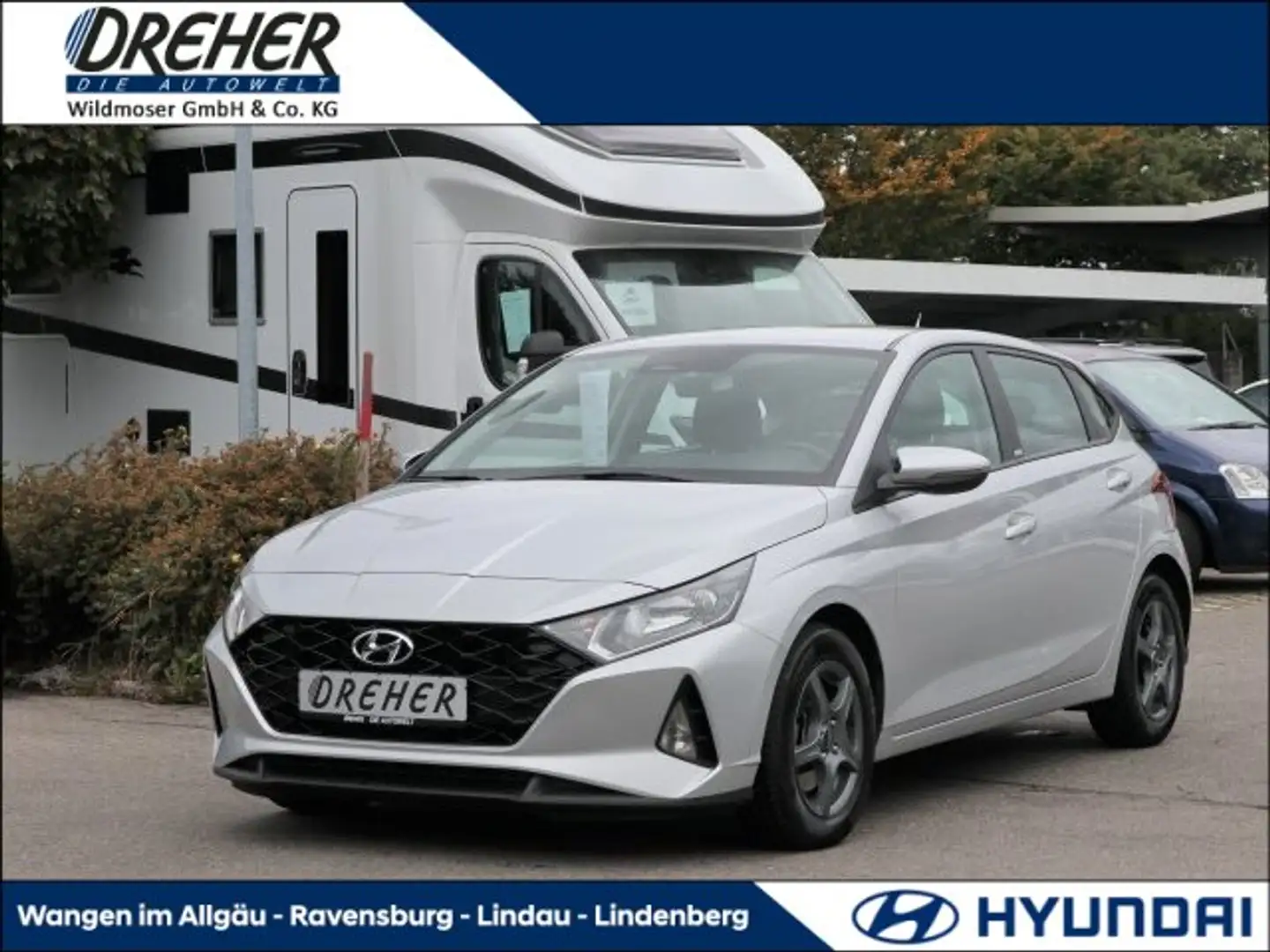 Hyundai i20 i20 1.0 T-GDI Select Klima/BC/eFH./PDC/Sitzhzg. Silber - 1