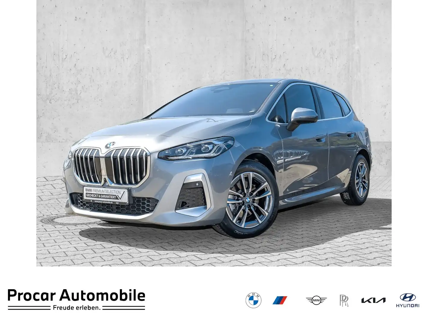 BMW 218 d Active Tourer M Sport HUD ACC RFK NAVI LED Grau - 1