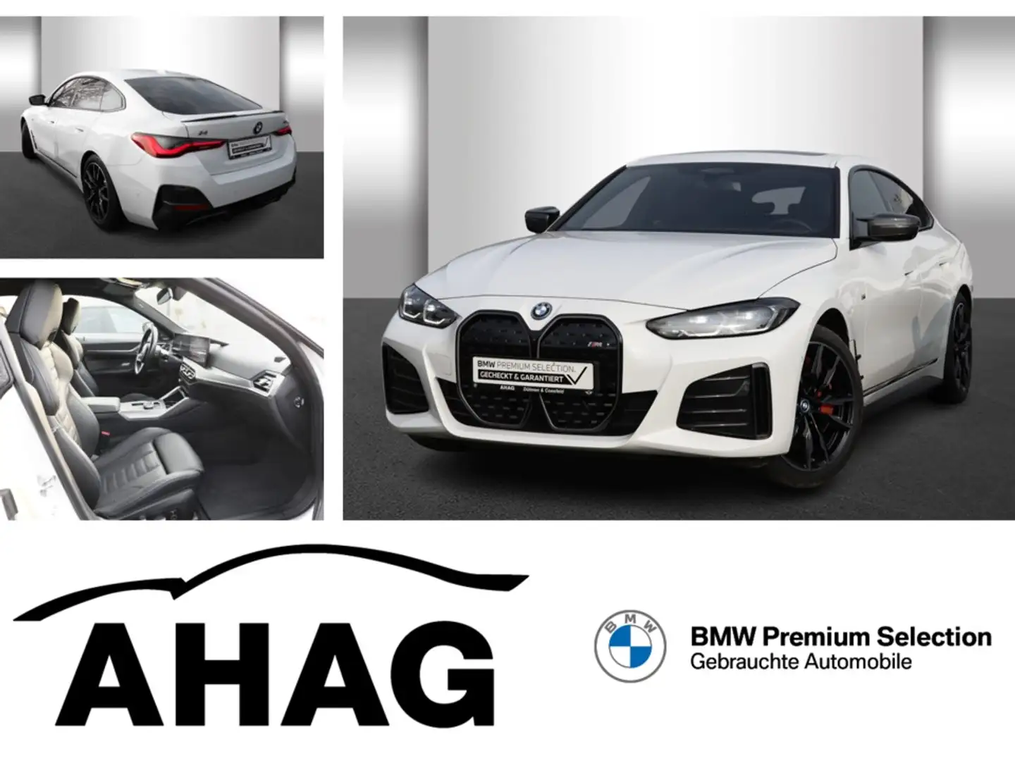 BMW i4 M50 Klimaaut. Glasdach AHK Adaptives Fahrwerk Weiß - 1