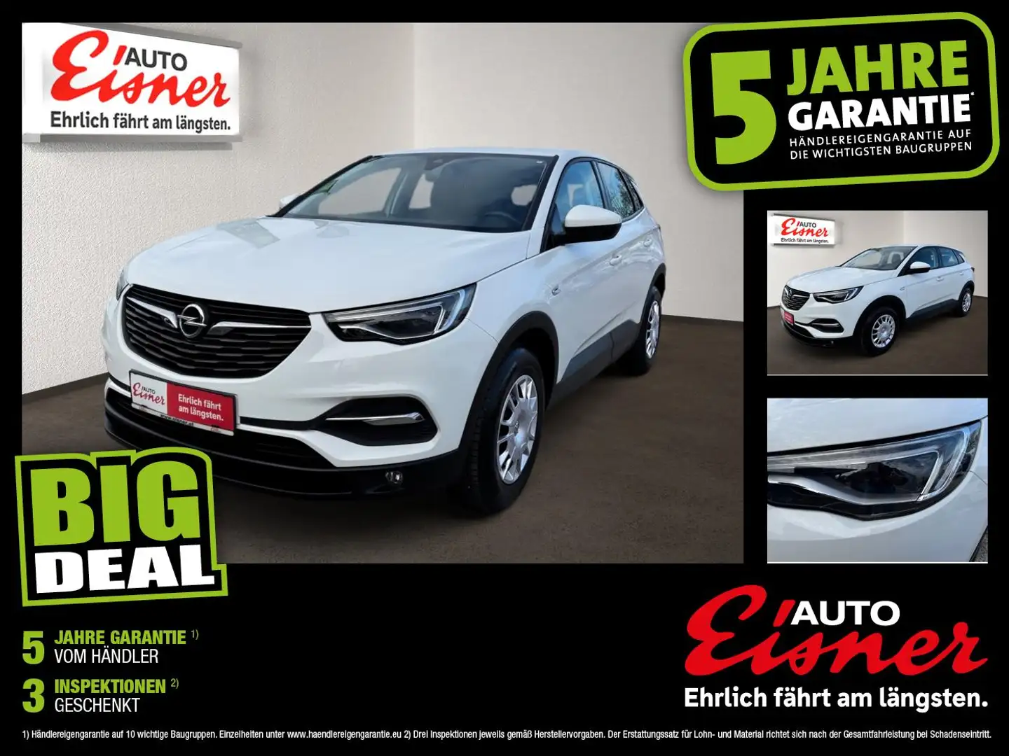 Opel Grandland X BUSINESS EDITION Top Modell ! Weiß - 1