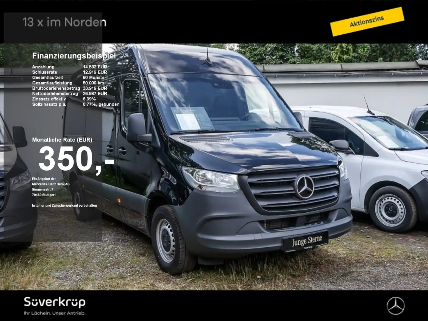Mercedes-Benz Sprinter 317 CDI KASTEN L2H2 KLIMA AHK 3,5T Schwarz - 1