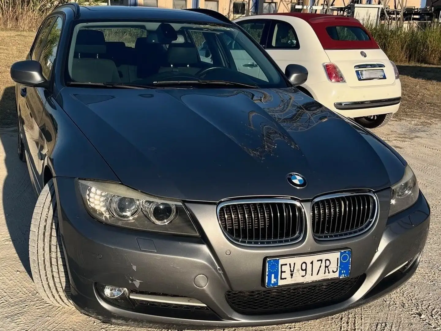 BMW 320 Serie 3 E91 Touring 320d Touring Futura 184cv Grigio - 2