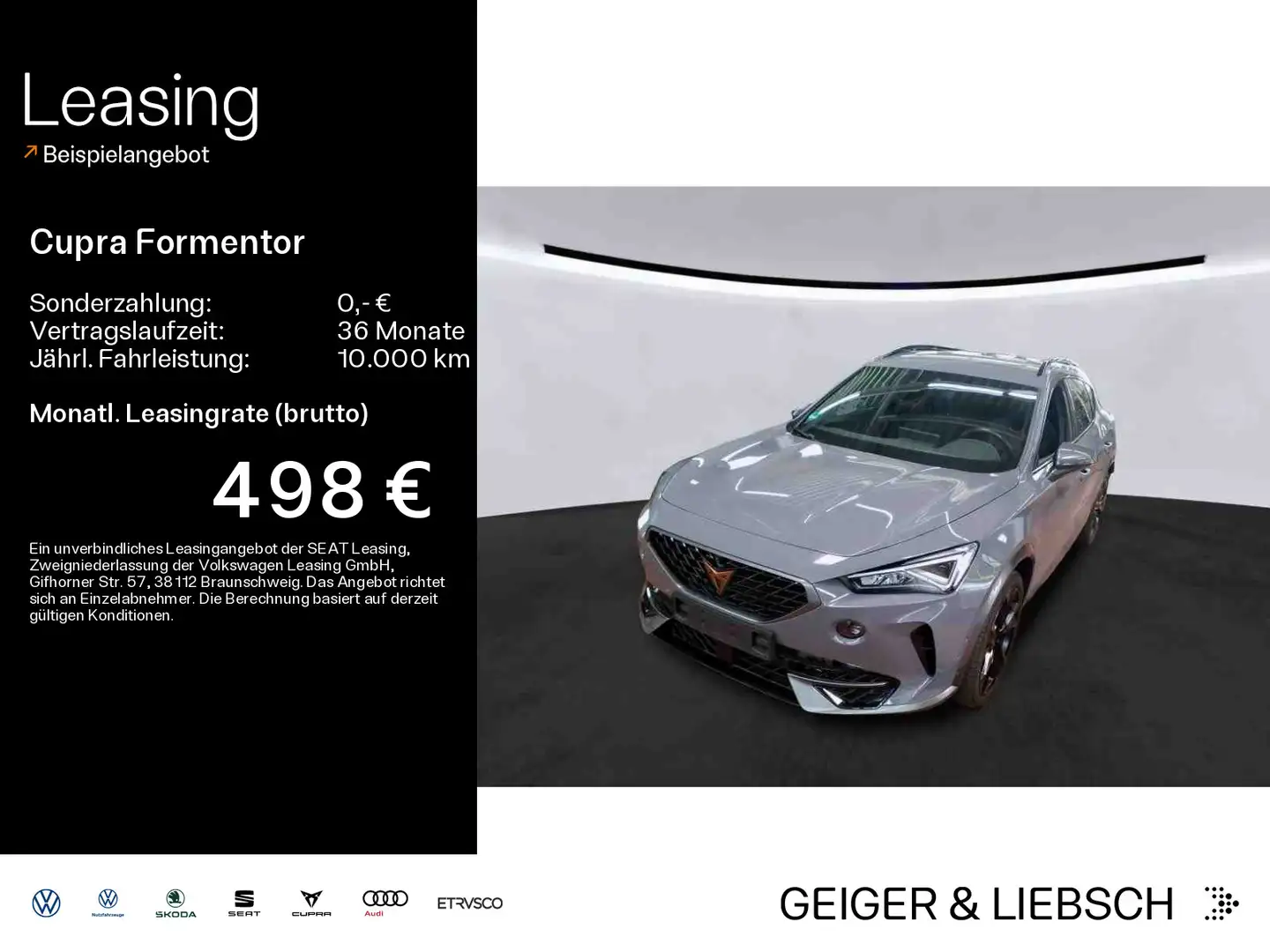 CUPRA Formentor 1.4 e-Hybrid VZ*LED*AHK*KAMERA*PDC*SHZ Grijs - 1