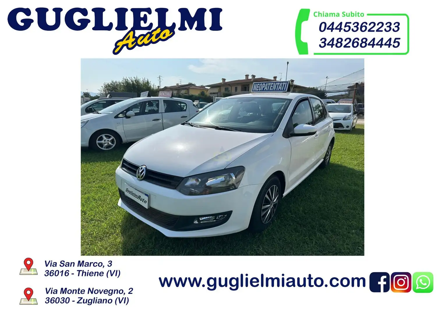 Volkswagen Polo Polo 1.2 70 CV 5 porte Comfortline Blanco - 1